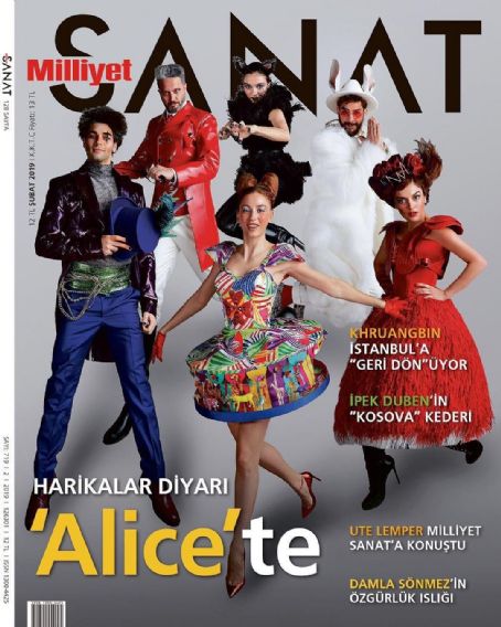 Serenay Sarikaya, Ezgi Mola, Merve Dizdar, Enis Arikan, Sükrü Özyildiz, Ibrahim Selim - Milliyet Sanat Magazine Cover [Turkey] (February 2019)