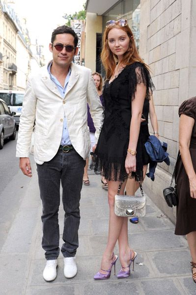 Lily Cole And Enrique Murciano - Christian Dior Paris Fashion Show F/W On July 5, 2010