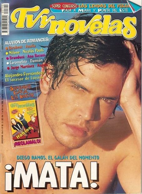 Diego Ramos, TV Y Novelas Magazine 28 January 1998 Cover Photo - Argentina