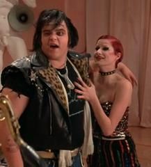Meat Loaf and Nell Campbell
