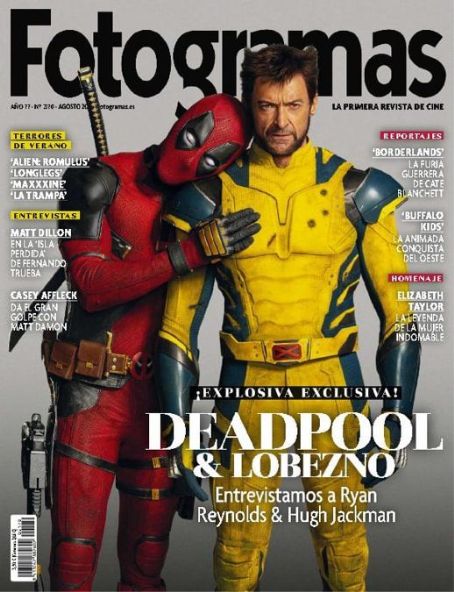 Hugh Jackman, Ryan Reynolds, Deadpool & Wolverine, Fotogramas Magazine ...