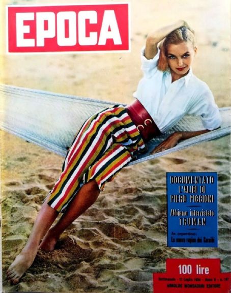 Anita Ekberg - Epoca Magazine Cover [Italy] (11 July 1954)