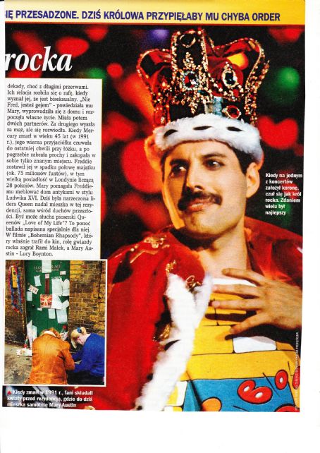 Freddie Mercury - Dworskie Zycie Magazine Pictorial [Poland] (October 2018)