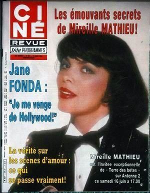 Mireille Mathieu, Cine Revue Magazine 14 June 1984 Cover Photo - France