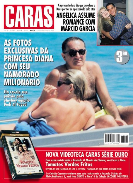 Princess Diana, Angélica, Marcio Garcia - Caras Magazine Cover [Brazil] (15 August 1997)