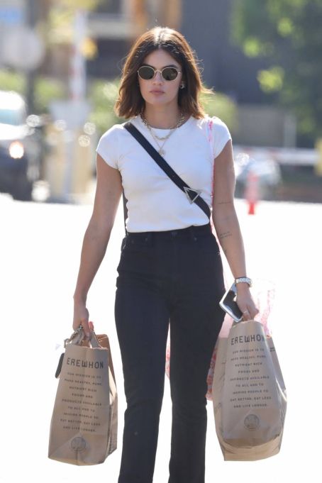 Lucy Hale – Shopping at Erewhon Market in Los Angeles