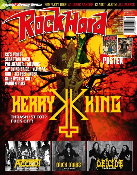 Kerry King, Rock Hard Magazine May 2024 Cover Photo - Germany