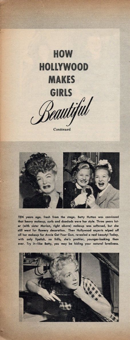 Betty Hutton - Movie Life Magazine Pictorial [United States] (October 1954)