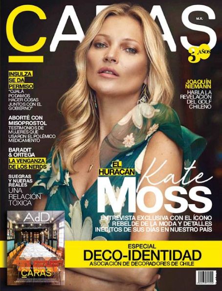 Kate Moss - Caras Magazine Cover [Chile] (18 April 2018)