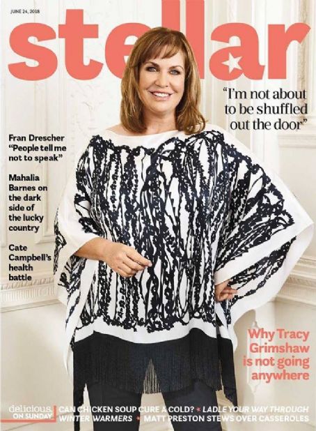 Tracy Grimshaw - Stellar Magazine Cover [Australia] (24 June 2018)