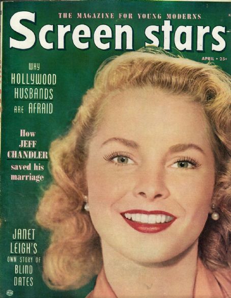 Janet Leigh, Screen Stars Magazine April 1952 Cover Photo - United States