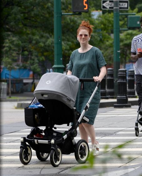 Rose Leslie – Out with her baby boy in New York