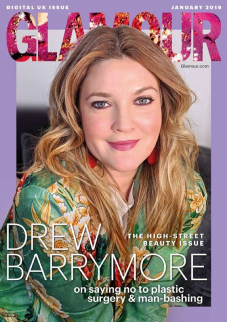 Drew Barrymore – Glamour UK Magazine (January 2019)
