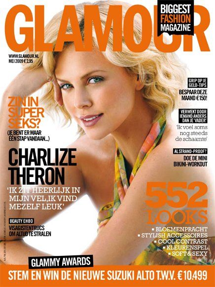 Charlize Theron, Glamour Magazine May 2009 Cover Photo - Netherlands