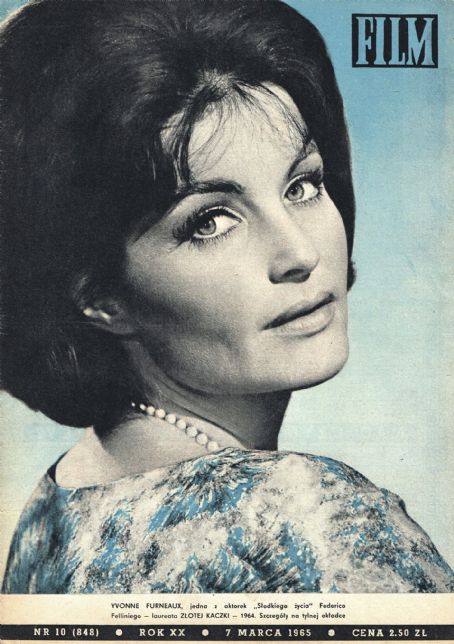 Yvonne Furneaux - Film Magazine Cover [Poland] (7 March 1965)