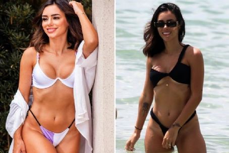 BRUNA’S A NEYMARVEL Neymar’s girlfriend Bruna Biancardi stuns in white bikini and mismatched bottoms