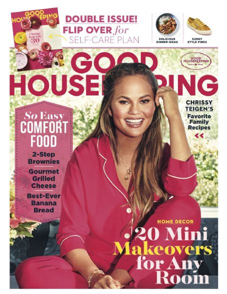 Chrissy Teigen, Good Housekeeping Magazine February 2019 Cover Photo