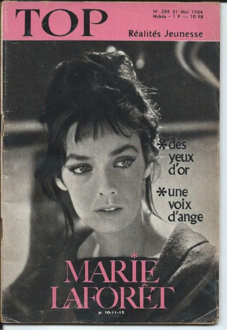 Marie Laforêt - Top Réalités jeunesse Magazine Cover [France] (31 May 1964)