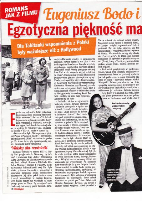 Eugeniusz Bodo - Nostalgia Magazine Pictorial [Poland] (December 2018)