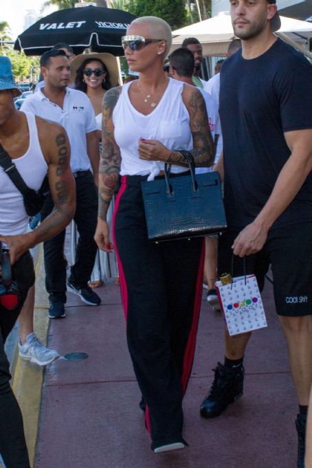 Amber Rose at the Sugar Factory in Miami