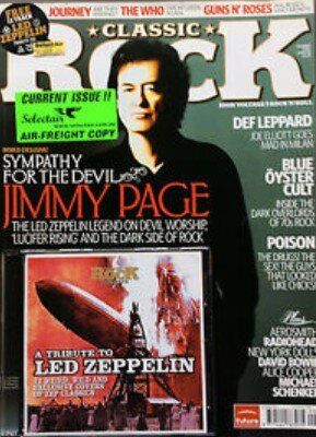 Jimmy Page, Classic Rock Magazine August 2006 Cover Photo - United Kingdom