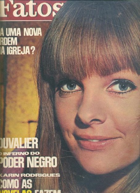Karin Rodrigues - Fatos E Fotos (fatosefotos) Magazine Cover [Brazil] (19 August 1967)