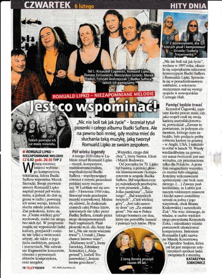 Romuald Lipko - Tele Tydzień Magazine Pictorial [Poland] (31 January 2025)