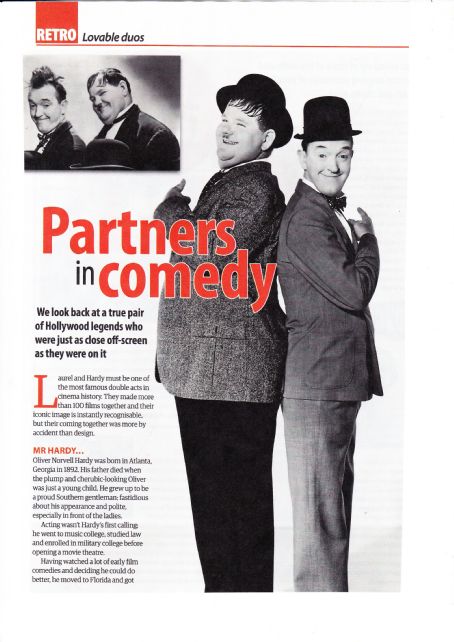 Stan Laurel - Yours Retro Magazine Pictorial [United Kingdom] (27 November 2017)