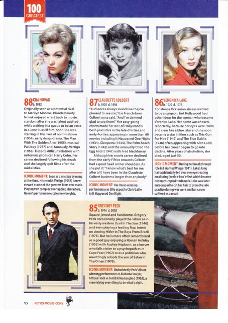 Kim Novak - 100 Greatest Movie Icons Magazine Pictorial [United Kingdom] (29 September 2019)