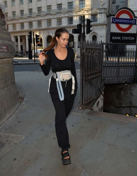 Bethan Wright – Leaving the Ned hotel in London