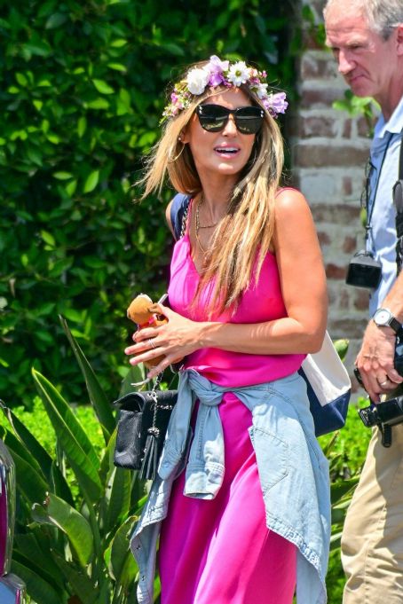 Audrina Patridge – Wears a floral headband while out in Hollywood