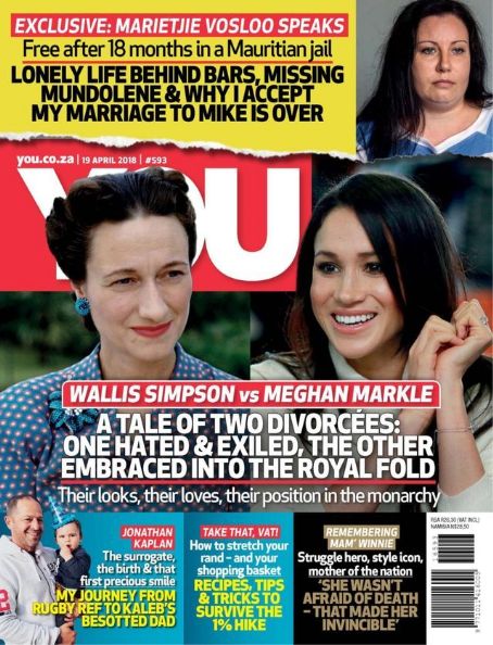 Wallis Simpson, Duchess of Windsor and Jimmy Donahue - You Magazine Cover [South Africa] (19 April 2018)