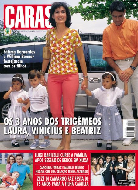 Fatima Bernardes Luciano Camargo William Bonner Wanessa Camargo Luigi Baricelli Zeze Di Camargo Fatima Bernardes And William Bonner Zilu Camargo Zeze Di Camargo And Zilu Camargo Caras Magazine 27 October 2000 Cover