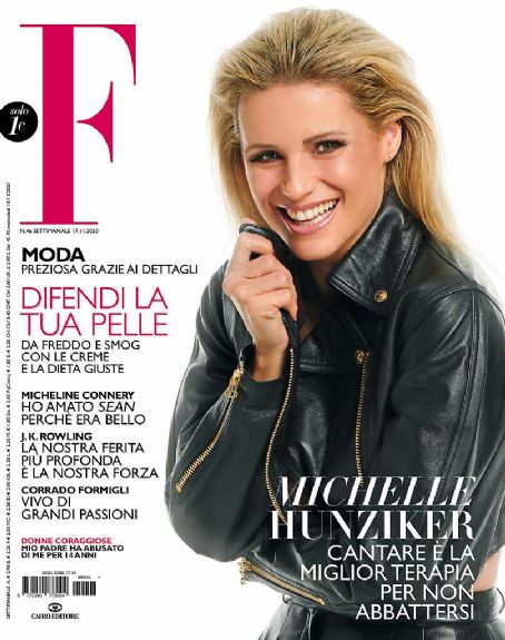 Michelle Hunziker, F Magazine Magazine 17 November 2020 Cover Photo - Italy