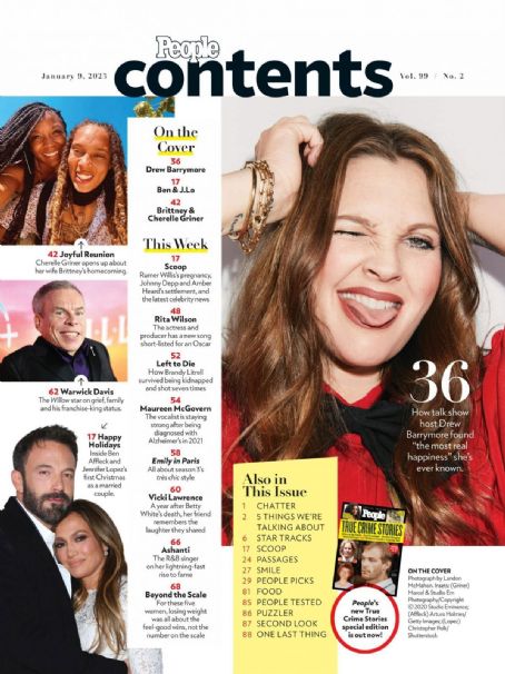 Drew Barrymore - People Magazine Pictorial [United States] (9 January 2023)