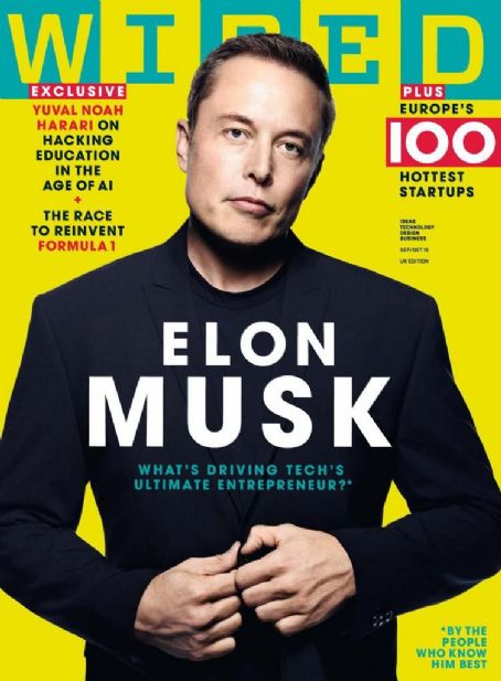 Elon Musk - Wired Magazine Cover [United Kingdom] (October 2018)
