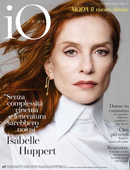 Isabelle Huppert, Io Donna Magazine 25 March 2023 Cover Photo - Italy