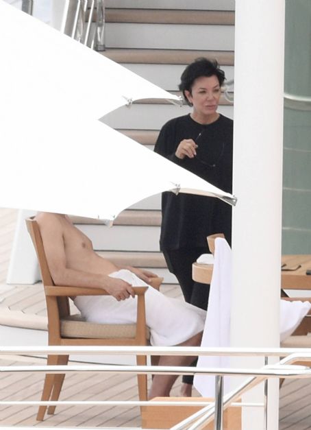 Kris Jenner – With Corey Gamble on board Rising Sun Yacht in Amalfi ...