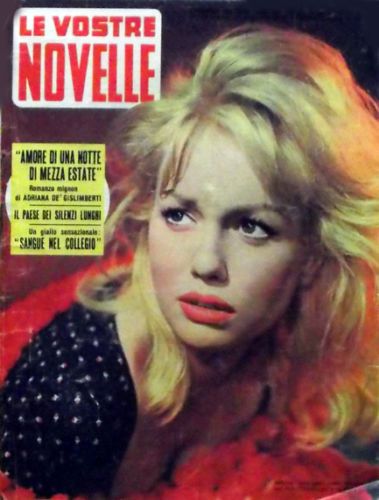 Mylène Demongeot, Le Vostre Novelle Magazine 26 August 1961 Cover Photo ...