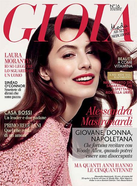 Alessandra Mastronardi, Gioia Magazine 21 April 2012 Cover Photo - Italy