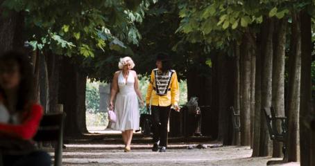 Samantha Morton as Marilyn Monroe and Diego Luna as Michael Jackson in MISTER LONELY directed by Harmony Korine. Photo Credit: © O’SOUTH. An IFC First Take release