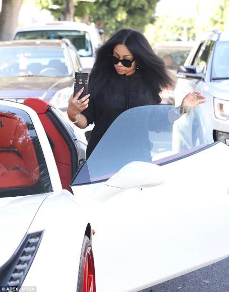 Blac Chyna at a Hair Salon in Beverly Hills, California - August 17, 2017