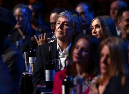 Paul McCartney watches performances onstage during the 36th Annual Rock & Roll Hall Of Fame Induction Ceremony at Rocket Mortgage Fieldhouse on October 30, 2021 in Cleveland, Ohio