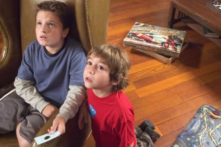 Zathura: A Space Adventure - Left: Josh Hutcherson as Walter Budwing; Right: Jonah Bobo as Danny Budwing.