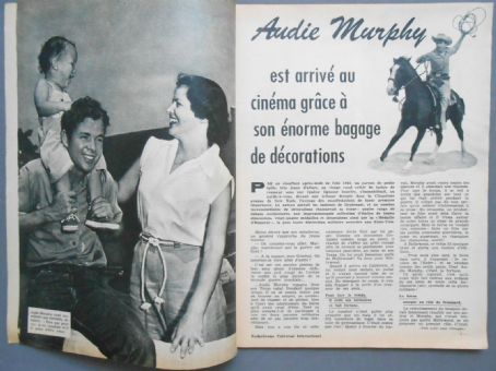 Audie Murphy - Bonnes Soirees Magazine Pictorial [France] (24 August 1958)