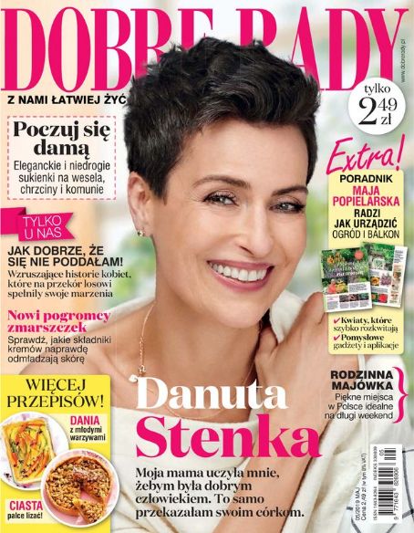 Danuta Stenka, Dobre Rady Magazine May 2019 Cover Photo - Poland