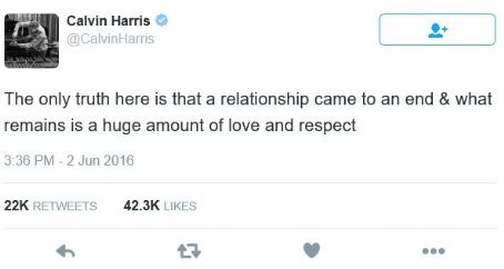 Calvin Harris Breaks Silence After Taylor Swift Breakup