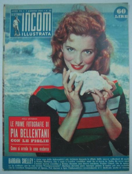 Barbara Shelley - Incom Magazine Cover [Italy] (7 August 1954)