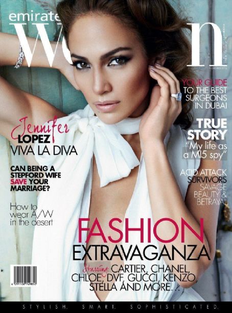 Jennifer Lopez, Woman Magazine November 2012 Cover Photo - United Arab