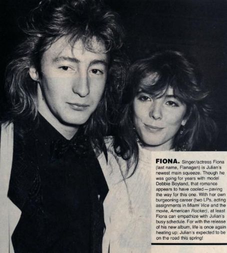 Fiona and Julian Lennon